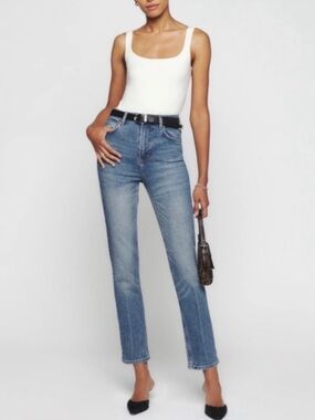 Reformation Jeans Liza Ultra High Rise Slim Straight Jean size 25